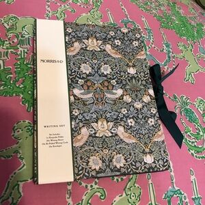 Morris & Co. Writing Set with Floral Strawberry Thief Design